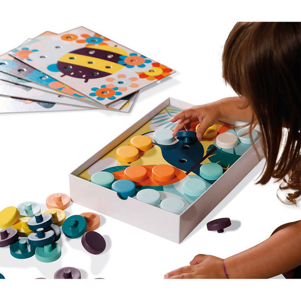 Układanka pierwsza drewniana mozaika 2+, Janod