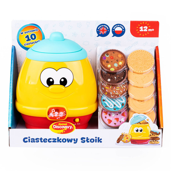 Ciasteczkowy Słoiczek - zabawka dwujęzyczna/interaktywna 12 m+, Dumel Discovery