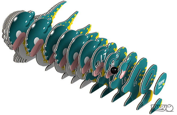 Układanka Puzzle 3D Pachycefalozaur - zestaw kreatywny dla dzieci 6 lat+, Eugy