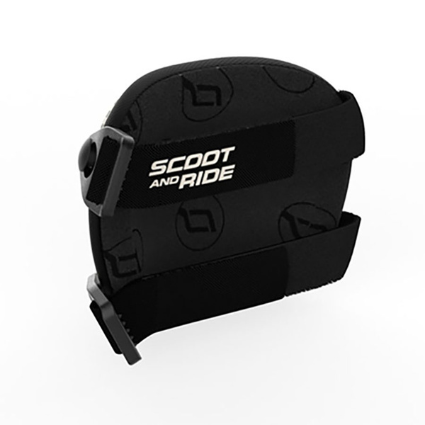 Zestaw: Scoot and Ride Kask dla dzieci 1-5 lat rozm. XXS-S, kolor: Brown Lines + ochraniacze rozm. XXS, kolor; Ash