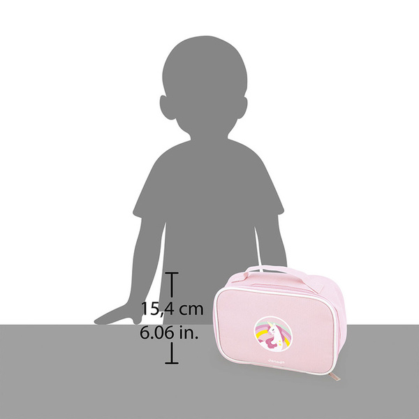 Kosmetyczka z 10 akcesoriami Mała Miss Jednorożec 3 lata+, Janod