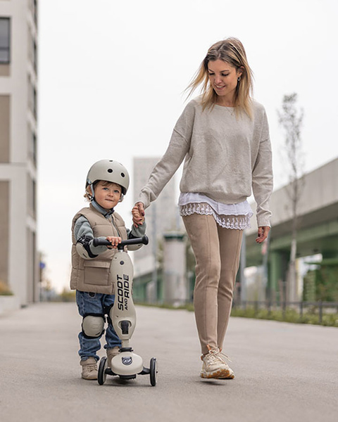 Scoot and Ride Ochraniacze dla dzieci, na rolki, wrotki, hulajnogę, rozm. S, kolor: Ash