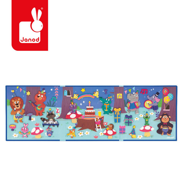 Układanka Magnetyczna Przyjęcie w lesie Magneti'stories 3 lata+, Janod