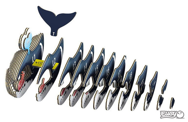 Układanka 3D Wieloryb Grenlandzki, Eugy