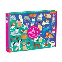 Mudpuppy Puzzle dwustronne Koty i psy 100 elementów 6+