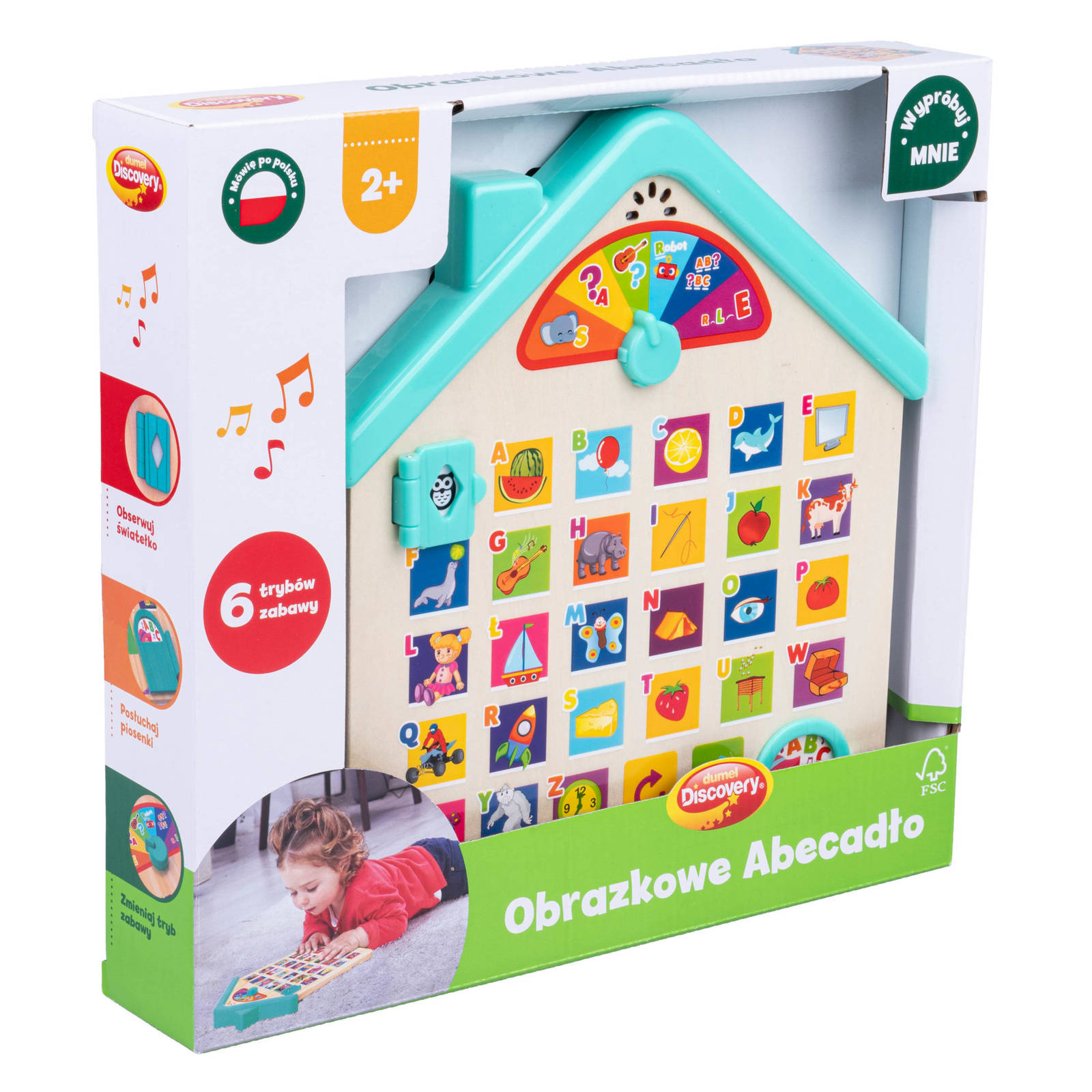 Obrazkowe Abecadło Dumel Discovery edukacyjna zabawka dla dzieci