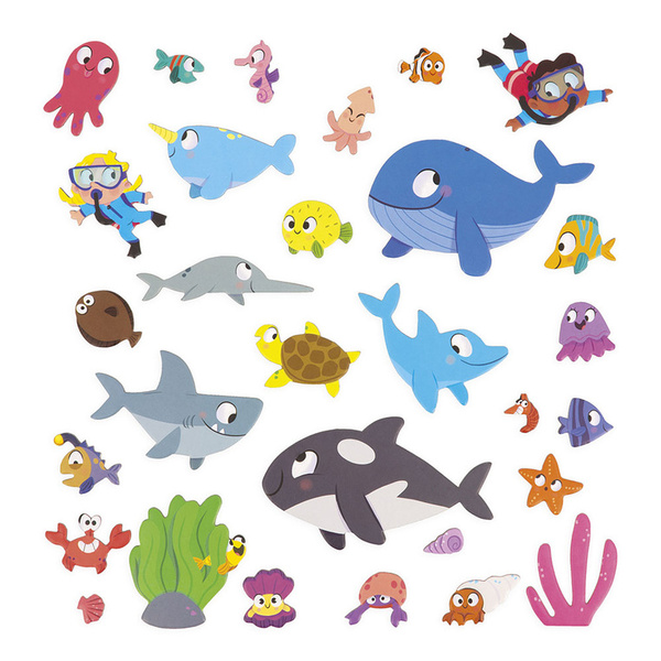 Magnetyczna układanka Podwodny świat Magneti'stories 3 lata+, Janod