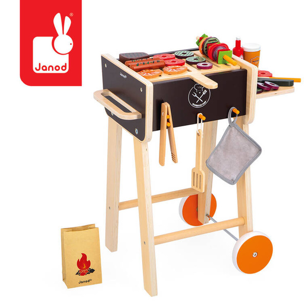 Grill drewniany z akcesoriami 3+, Janod