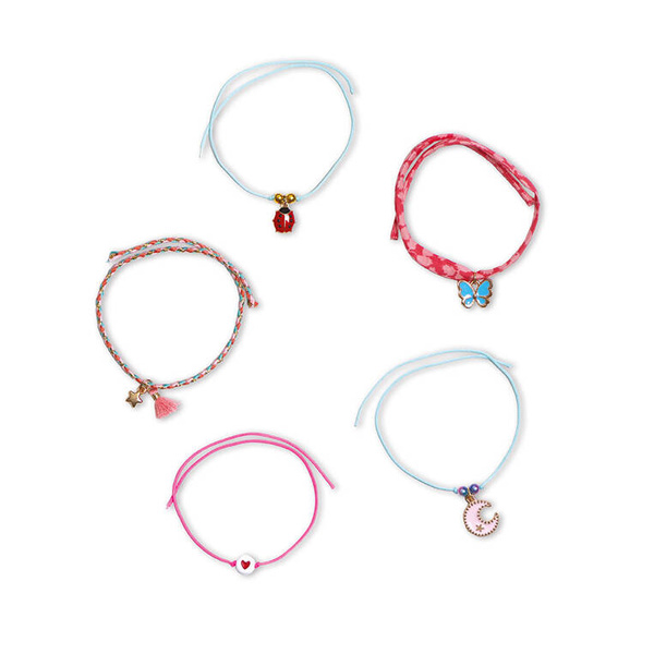 Zestaw kreatywny do tworzenia biżuterii Bransoletki życzeń 8+, Janod