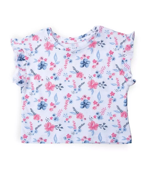 Sinsay Komplet dziewczęcy w kwiaty, 2-częściowy: szorty i koszulka