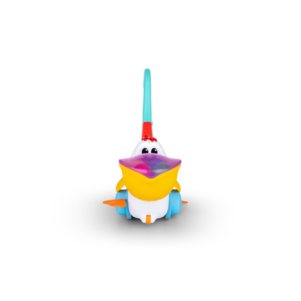 Zabawki dla dzieci - Piłeczkowy Pelikan, pchacz 18 m+. Dumel Discovery