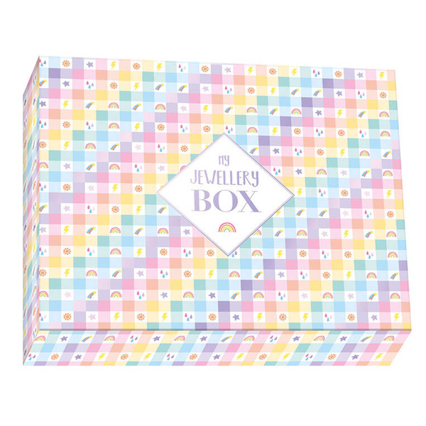 Zestaw kreatywny do tworzenia biżuterii Tęczowe bransoletki 30 szt. 8+, Janod