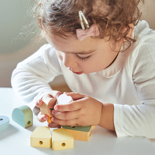 Nawlekanka z drewnianymi ptaszkami Sweet Cocoon dla dzieci 2 lata+, Janod