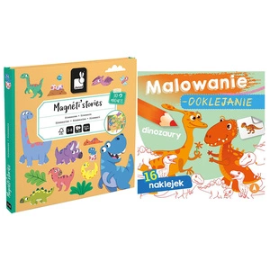 Układanka Magnetyczna Dinozaury Magneti'stories dla dzieci 3+, Janod