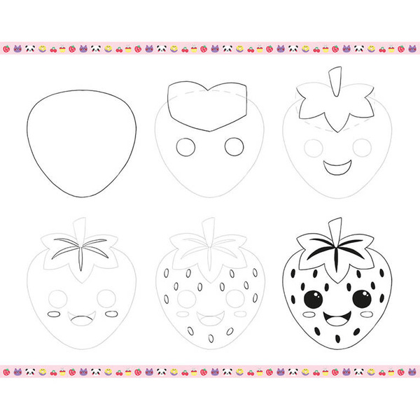 Zestaw kreatywny Rysowanie krok po kroku Modele kawaii dla dzieci 6+, Janod