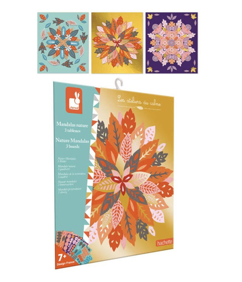 Zestaw kreatywny Mandale Natura Janod - zabawka artystyczna 7+