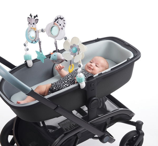 Zawieszka / łuk z zabawkami - Magiczna Kraina - czarno-biały, 0 m+, Tiny Love