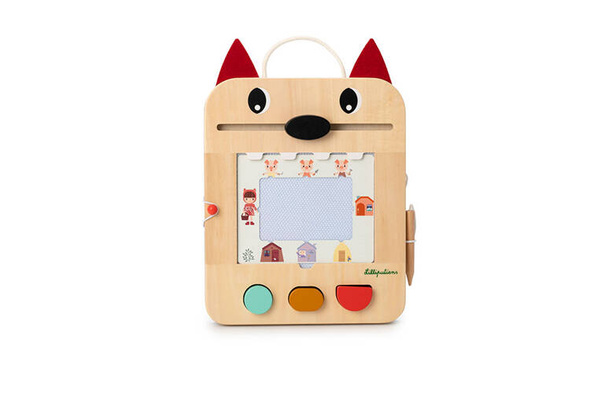 LILLIPUTIENS Drewniana tablica – znikopis Wilk Louis 2 lata+