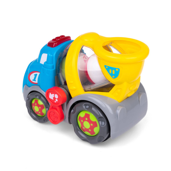 Piłeczkowy Benio betoniarka - śpiewający pojazd dla dzieci 12m+, Dumel