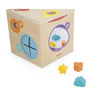 Kostka sensoryczna drewniana - zabawka edukacyjna, dla dzieci, 18 m+, Janod