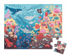 Świecące puzzle z mini-lampką UV Ocean 24 elementy 3+, Janod