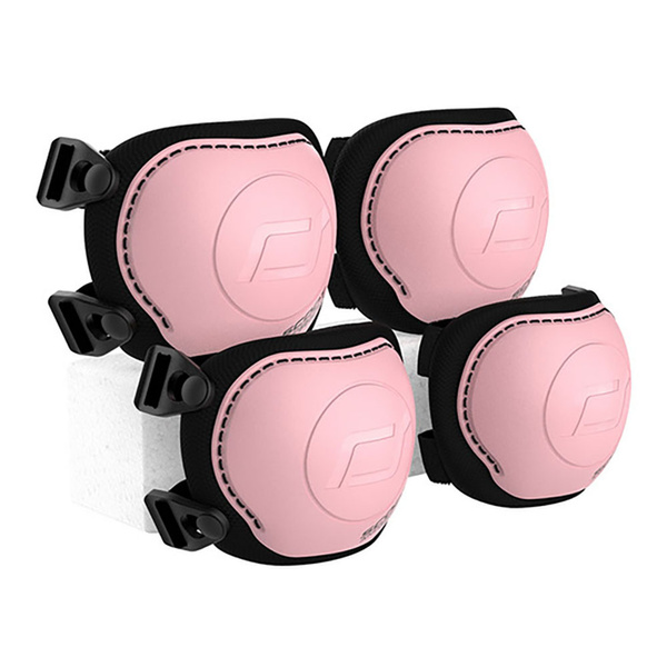 Zestaw: Scoot and Ride HK3 Hulajnoga dla dzieci 3+ z kółkami LED, kolor: Rose + ochraniacze rozm. S