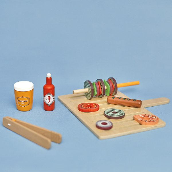 Grill drewniany z akcesoriami 3+, Janod