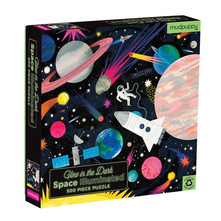 Puzzle świecące w ciemności Kosmos Mudpuppy 500 elementów
