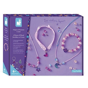 Zestaw kreatywny do tworzenia biżuterii z zawieszkami dla dzieci, 6 lat+, Janod