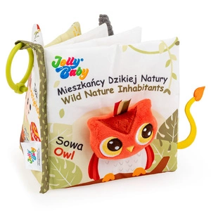 Książeczka sensoryczna Mieszkańcy Dzikiej Natury dla dzieci 0m+, Jolly Baby