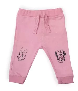 Sinsay Różowe spodnie dziewczęce dresowe, z motywem disney
