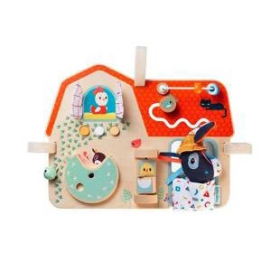 Drewniana tablica manipulacyjna Farma 0 m+, Lilliputiens