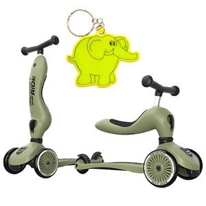 Scoot and Ride HK1 2w1 jeździk i hulajnoga dla dzieci 1-5 lat, kolor: Olive