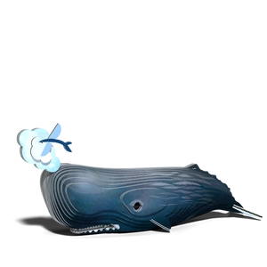 Puzzle 3D Układanka Wieloryb Kaszalot - zestaw kreatywny dla dzieci, 6 lat+, Eugy