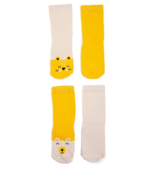 Kappahl Skarpetki chłopięce z motywem misiów i kotków, 4-pak