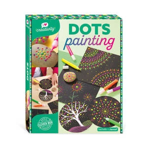 Zestaw kreatywny Malowanie kropkami Dots painting I love creativity 8+, Janod