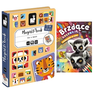 Magnetibook Magnetyczna układanka Puzzle zwierzątka, Janod
