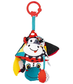 Zawieszka kontrastowa do wózka łóżeczka Piramidka Krowa, 0 m+, Balibazoo