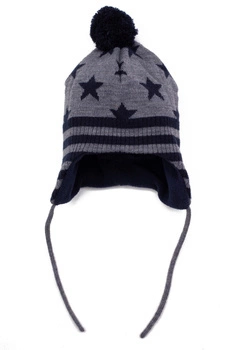 H&M Czapka chłopięca z pomponem oraz wiązaniem pod szyją
