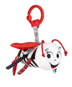 Zawieszka do wózka Kontrastowa Pszczoła Majka, dla dzieci, 0 m+, Balibazoo