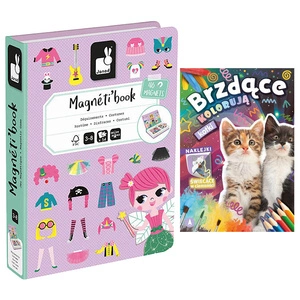 Magnetibook Magnetyczna układanka Kostiumy Dziewczynka, Janod