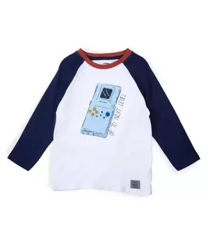 Sinsay Bluzka chłopięca z nadrukiem, z długim rękawem