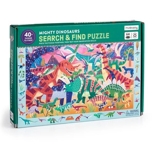 Puzzle obserwacyjne Potężne dinozaury 64 elementy, 4 lata+, Mudpuppy