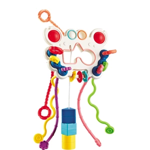 Zabawki sensoryczne - Motyl Kolorowe Linki, dla dzieci, 18 m+, Tuli Fun, Dumel