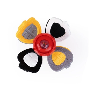 Zabawka sensoryczna - Terkoczący Ogród, kontrastowy, dla dzieci, 3m+, Dumel