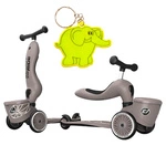 Scoot and Ride HK1 Lifestyle 2w1 jeździk i hulajnoga dla dzieci 1-5 lat, kolor: Brown Lines