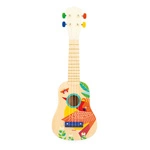 Ukulele drewniane Gioia dla dzieci 3 lata+, Janod