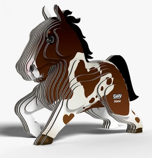 Układanka Puzzle 3D Koń - zestaw kreatywny dla dzieci 6+, Eugy