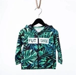 Kappahl Bluza chłopięca z kapturem, w modnym wzorze