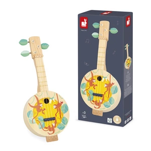 Gitara / Banjo - drewniany instrument muzyczny dla dzieci, 3 lata+, Janod